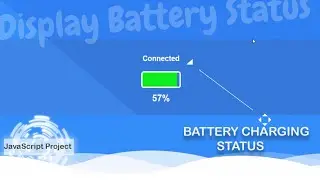 Battery Charging Status With JavaScript | Best Detect Charge Level JavaScript Project (2023)