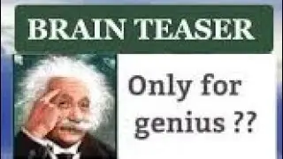 Brain Teaser 🤠Only for Genius??  #live