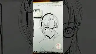 Draw Mari Makinami in 5 minutes #anime #neongenesisevangelion #waifu #sketch