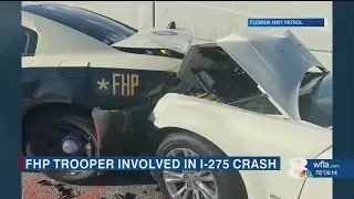 FHP Trooper struck while working crash site on I-275, authorities say
