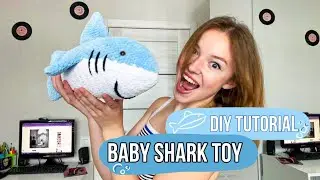 🦈Baby Shark Toy! How to crochet toy in 10 min? Quick #tutorial #DIY #knitting