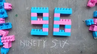 Satisfying diy number Ninety six / ASMR Building blocks lego #buildingblocks  #toys 
