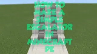 How to Make a Simple Escalator | Minecraft Tutorial