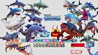 Hungry Shark Evolution - All Sharks Unlocked & Leviathan New Update Gameplay