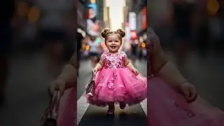 &ldquo;Cute Baby Girl Walk 😍 | Heroine Style Fashion Show | Viral AI Baby Shorts&rdquo; #trendingnow #ai