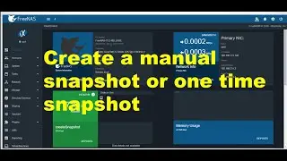 FreeNas Tutorials6 How to Create Manual SnapShots | One Time SnapShot | Learn In Hindi
