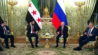 Сирийская группировка &laquo;Аш-Шараа&raquo; встретилась с Путиным во время первого визита в Россию