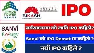 Trade Tower IPO Result Date, Analysis & Latest Updates | Sanvi Energy IPO Result News