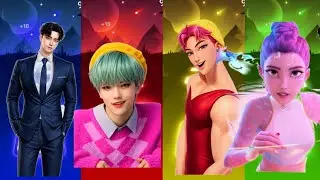 SAJA Girls in the Demon Beat 🔥 | Tiles Hop K-POP Edition