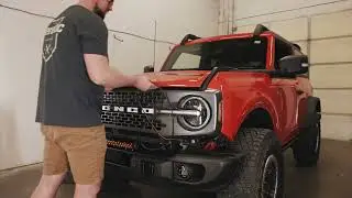 Heretic Bronco Capable Bumper  20  Light Bar Install