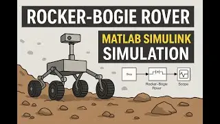 🚘 Six-Wheeled Rover with Rocker-Bogie Suspension &ndash; MATLAB Simulink Simulation