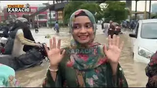Karachiites show anger as they feel helpless post heavy rainfall at Karachi's Shahra e Faisal