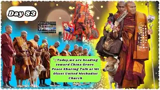 Day83 Today,we are heading toward China Grove.Peace Sharing Talk at Mt Olivet United MethodistChurch