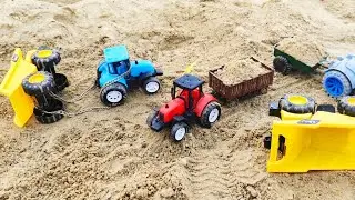 TATA Dumper Palti 😱 | Mahindra Tractor Rescue 🚜 | Toy Construction Video