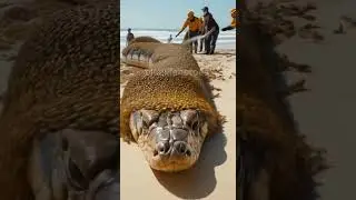 rescue team cleaning a snake attack in million bee swarm on the beach