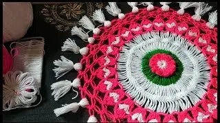 U pin amazing design tablecloth making || In marathi #crochethook #crochet #crochetart #wool #design