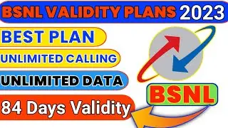 BSNL Validity Plans 2023 | Bsnl Unlimited Calling & Data offers Plans | Bsnl Recharge Plans 2023