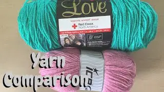 Ice Yarn Review/Yarn Comparison/Red Heart