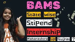 STATE WISE  STIPEND FOR BAMS STUDENT.. UG and PG#bams #viralvideo #neet #govt GAC Baramati pune