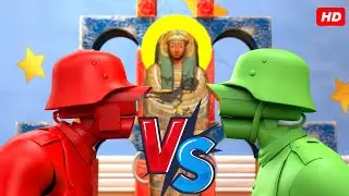 Green soldiers VS Red soldiers⚔🛡 (Battle of the Toys)