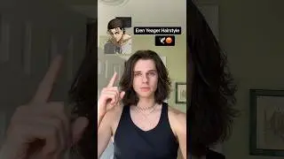 Eren Yeager Hairstyle Tutorial 🕊️😡 #hairstyle #erenyeager #erenjaeger #hair #manbun #longhair