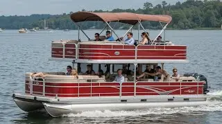 CUSTOM DOUBLE-DECKER PONTOON BOAT REVIEW 2025 🚤 | ULTIMATE PARTY & FAMILY LAKE YACHT TOUR 🔥