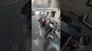 Obligé de rayer son scooter !