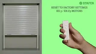 Reset a Stafer motor RX.3 / RX.E3