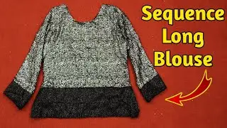 Sequence Blouse For Lehenga Cutting And Stitching/Sequin crop top cutting stitching/ DIY Shimmer Top