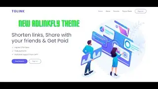 New Adlinkfly Theme II Url Shortener Website Theme II Unique Theme || Theme x