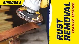 REMOVING 26 YEAR OLD RUST | Restoring Wave Raider Jetski Trailer | Wave Raider 1100 Series| Ep9