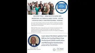 October Webinar Wednesday: Certified Direct Care Professional Training