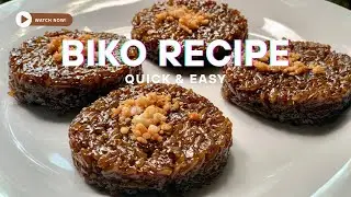 BIKO RECIPE | FILIPINO STICKY RICE CAKE |4 INGREDIENTS TO MAKE