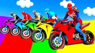 الرجل العنكبوت انقاذ باتمان Spider-Man Rescue batman vs iron man vs venom funny Game GTA 5 superhero