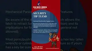 Security Tip Tuesday: Panic/Push Bar Dogging Feature