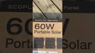 Ecoflow river 2 with 60w panel, as my entry to the world of solar power banks. #ecoflow #solar