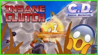 EPIC CREATIVE DESTRUCTION CLUTCH! (First Win) [Creative Destruction Battle Royale)