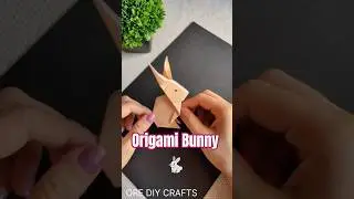 Easy Origami Rabbit Tutorial - Easter Bunny #origami #art #animals #diy #craft