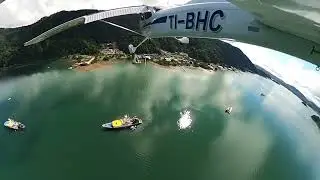 Cessna 172 flying Golfito Costa Rica