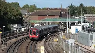 London Underground S Stock 21116 and 21115 departing Northwood