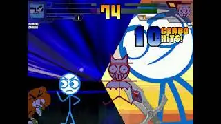 ultimate mugen galaxy clash tournament round 4: blue and red from d figures vs gumball and darwin