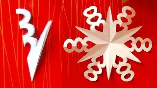 How to make snowflakes paper flowers 🌺🌸❄️|snowflake ❄️ paper craft ideas|snowflake flower ✳️🌸❄️