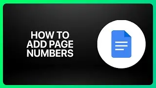 Как добавить номера страниц в Google Docs 2025! Учебное пособие