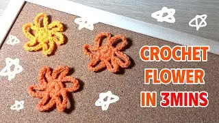 Absolute Beginner Crochet Tutorial I How To Crochet Flower - No Magic Ring