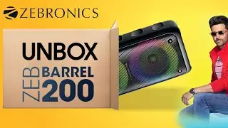 ZEB BARREL 200 BT PORTABLE SPEAKER UNBOXING TECH Q