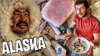 PROVANDO CARNE DE BALEIA COM UM ESQUIM&Oacute; NO ALASCA 😮