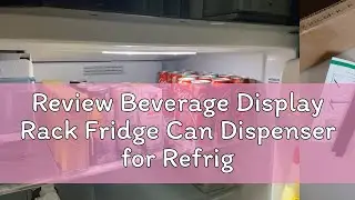 Review Beverage Display Rack Fridge Can Dispenser for Refrigerator with Adjustable Glide - Perfect