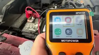 Motopower 12v battery crank color screen tester
