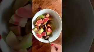 Air Fried Maple Cinnamon Hidden Rose Apples