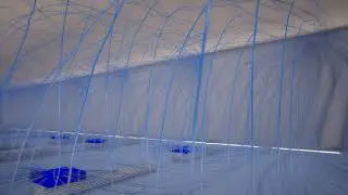 Etude de la diffusion d'air par faux plancher - Mus&eacute;e